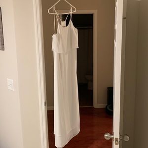 White maxi dress